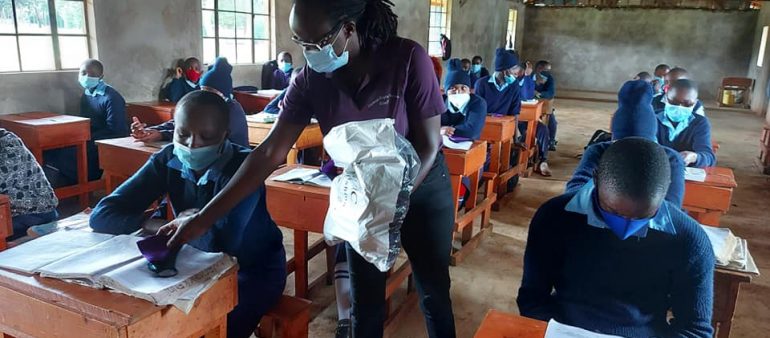 Farmers Helping Farmers and chef Emily Wells provide masks, soap for students in Kenya