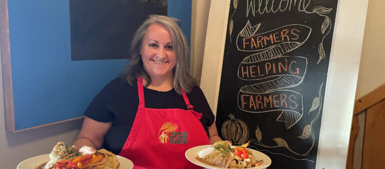 Chef Emily Wells cooks up another delicious Fall Harvest Fundraiser, despite Fiona